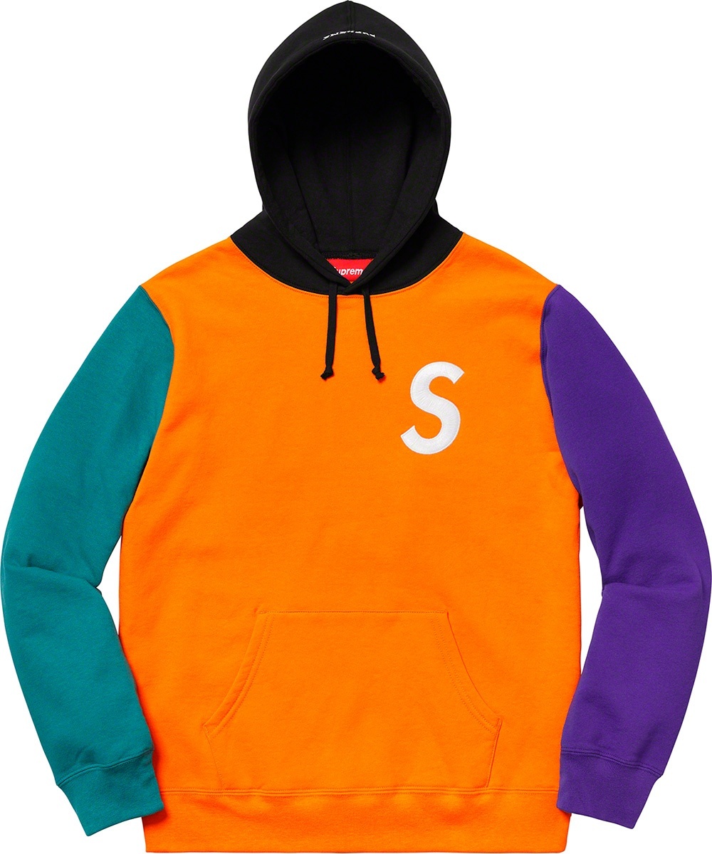 S Logo Colorblocked Hooded Sweatshirt view 2